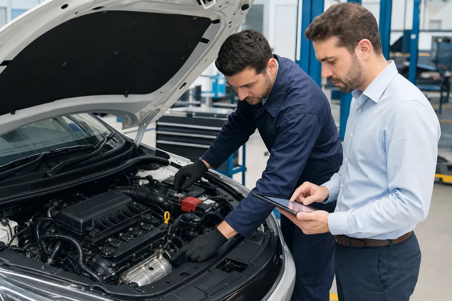 Profissional cadastrando motor veicular em Barcarena